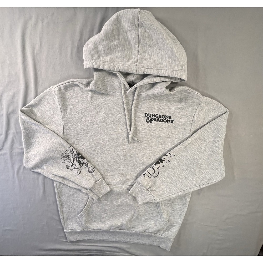 Dungeons And Dragons Official Gray Hoodie‎ Sweatshirt Men's Size Small